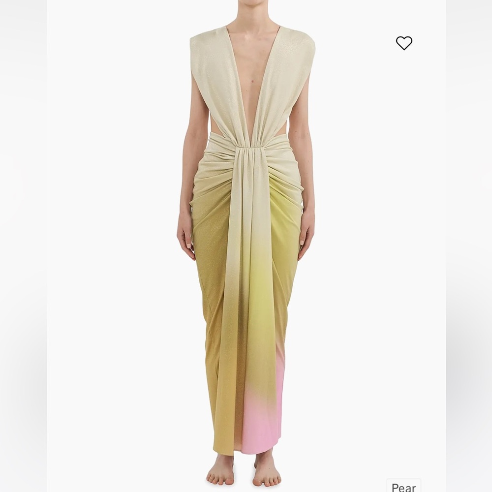 Baobab Collection Cream and Pink Midi Dress